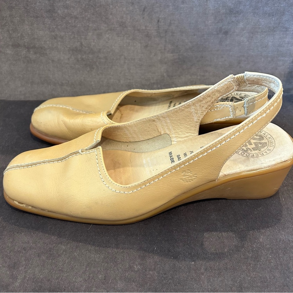 24hrs Comfort Slingback Wedge Walking Shoes Tan - Picture 6 of 7